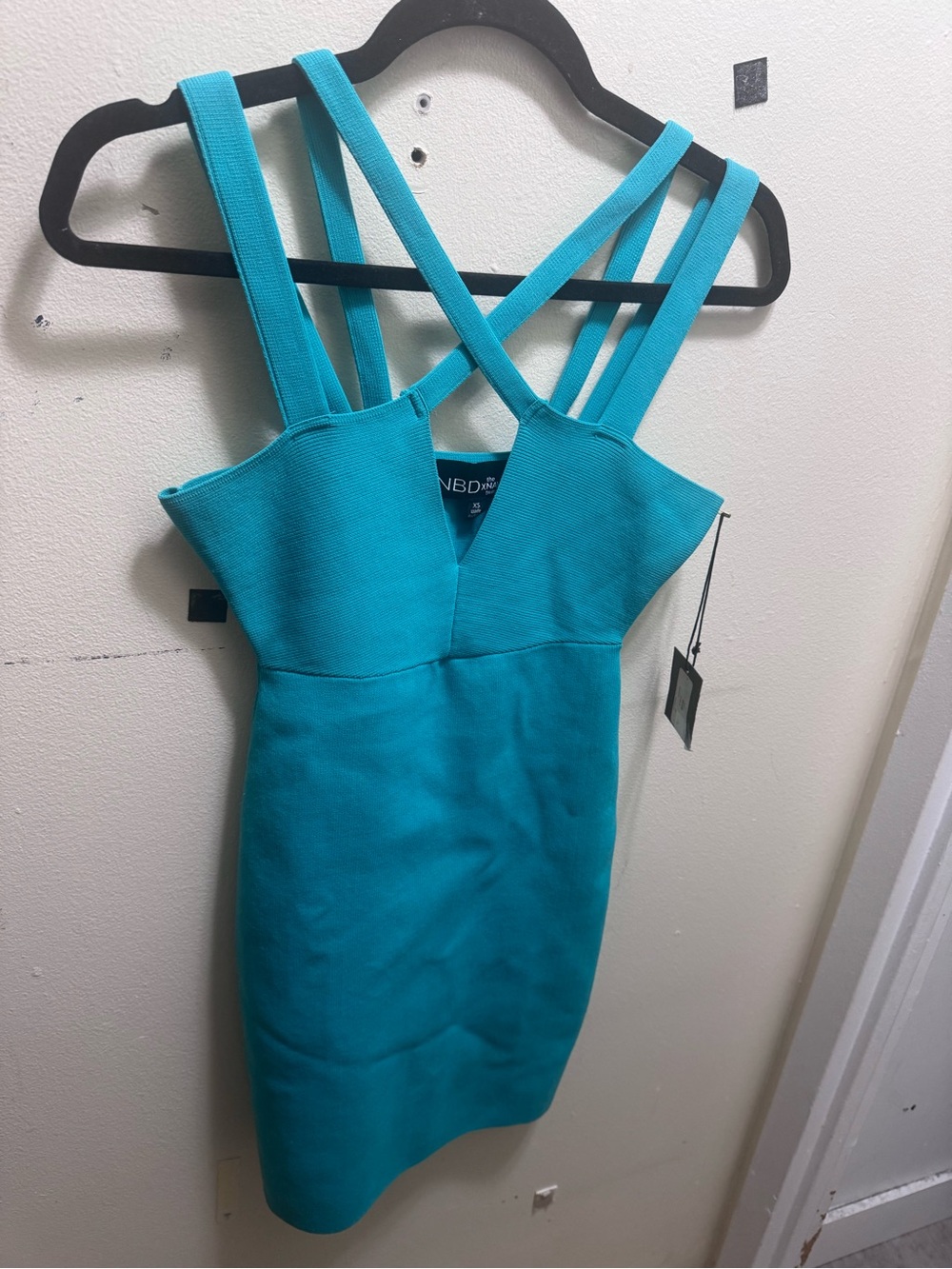 NBD x The Haven teal Bandage Dress size XS